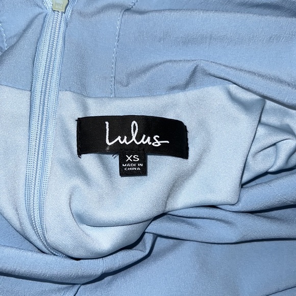 Lulus Call to Charms Baby-Blue Skater Dress - Picture 4 of 4